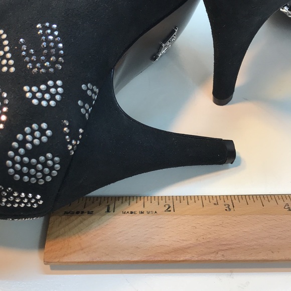 Kathy Van Zeeland Black Booties Silver &Gray Beads - Picture 11 of 12